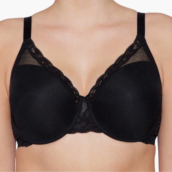 Natori 741299 Black Feathers Full Figure Underwire Bra – Sz30H - Picture 1 of 10